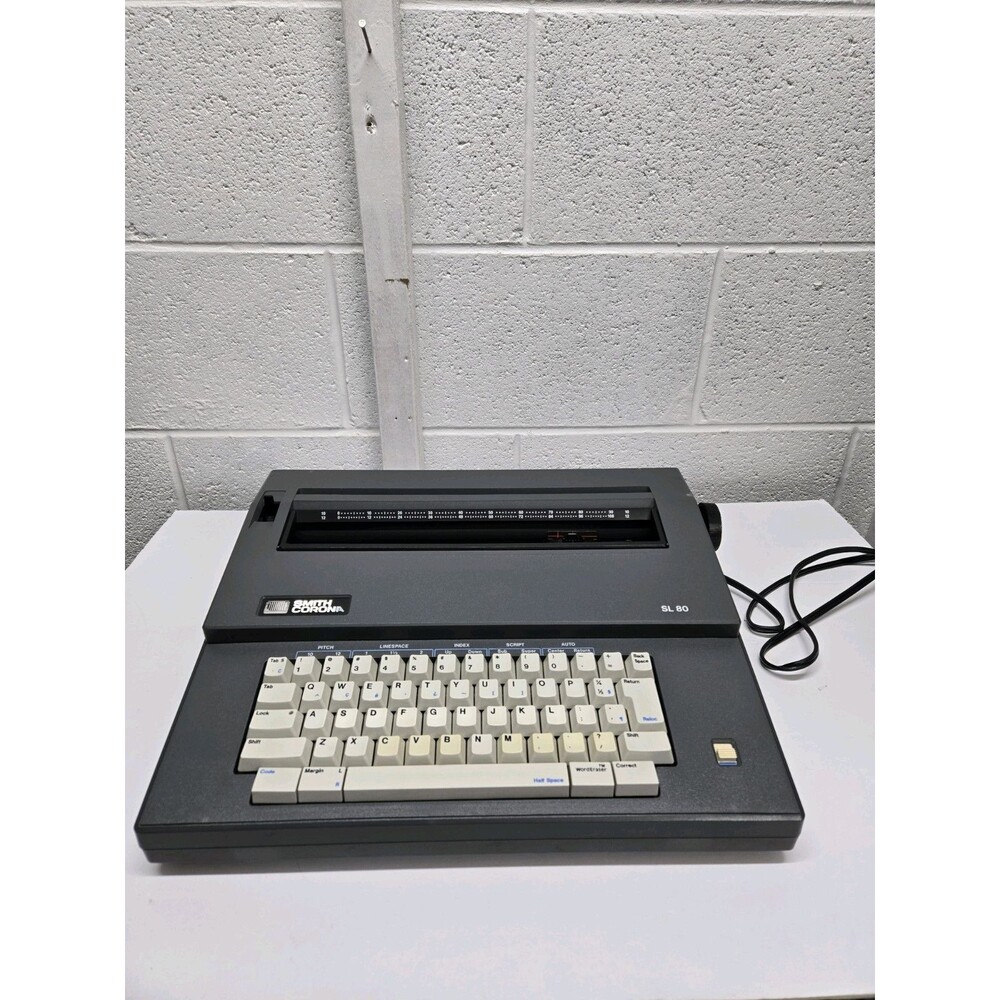 Smith Corona SL 80 Portable Electric Typewriter WCover Not Working Parts Only!!!